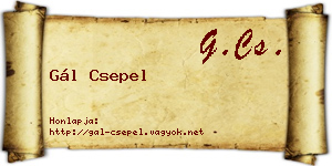 Gál Csepel névjegykártya